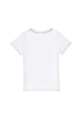 Erkek Çocuk Beyaz Bisiklet Yaka Tişört - 50307140006