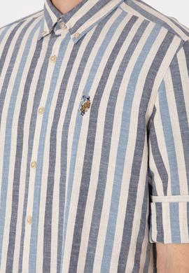 Erkek İndigo Uzun Kollu Gömlek - 50299575001