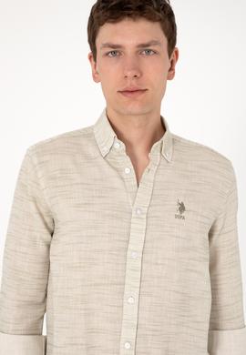 Erkek Yeşil Uzun Kollu Gömlek - 50300232013