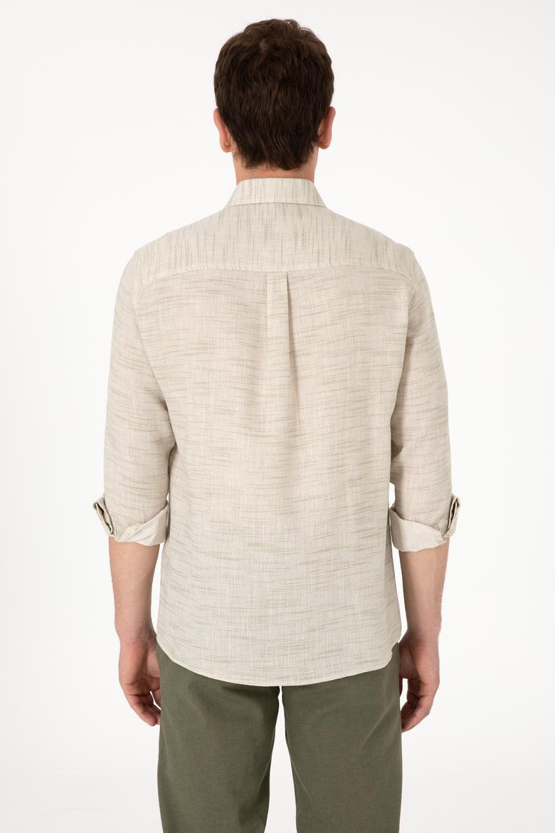 Erkek Yeşil Uzun Kollu Gömlek - 50300232013