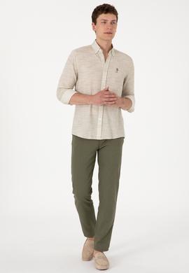 Erkek Yeşil Uzun Kollu Gömlek - 50300232013