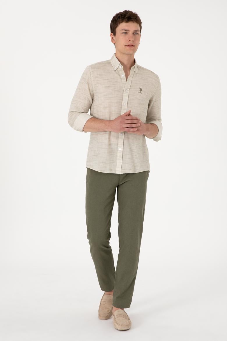 Erkek Yeşil Uzun Kollu Gömlek - 50300232013