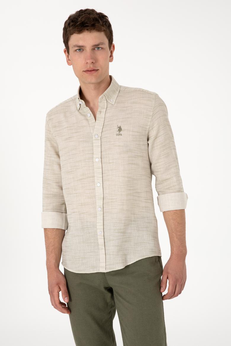 Erkek Yeşil Uzun Kollu Gömlek - 50300232013