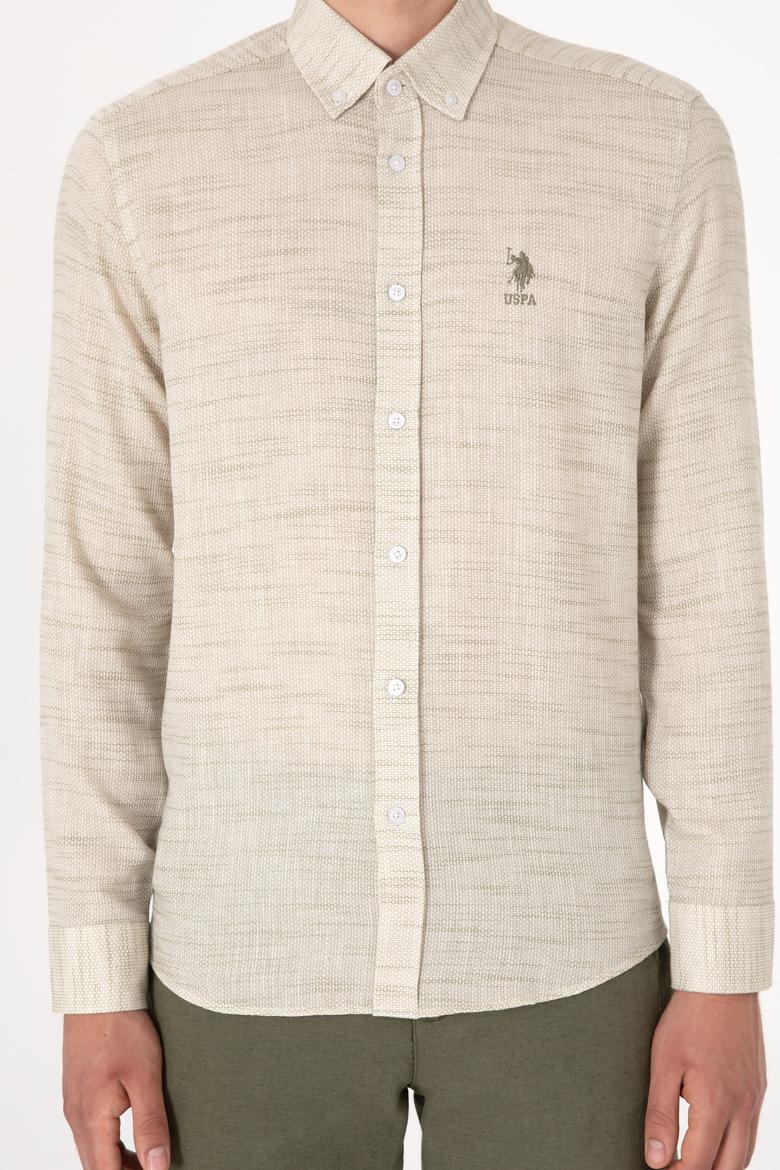 Erkek Yeşil Uzun Kollu Gömlek - 50300232013