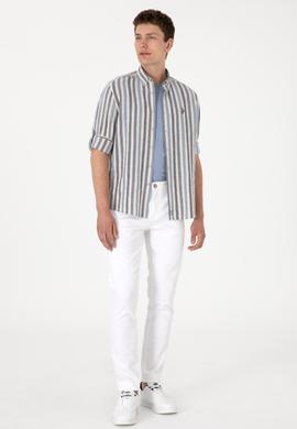 Erkek İndigo Uzun Kollu Gömlek - 50299575001