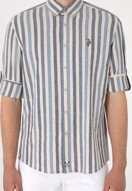 Erkek İndigo Uzun Kollu Gömlek - 50299575001