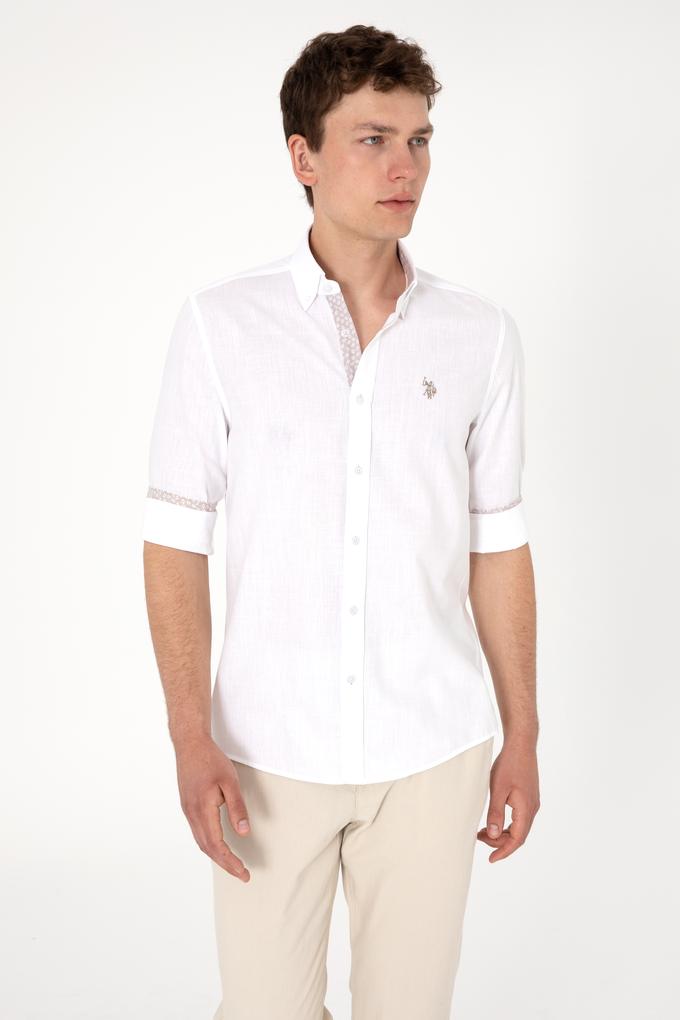 Erkek Beyaz Uzun Kollu Gömlek