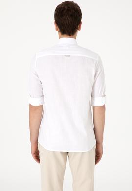 Erkek Beyaz Uzun Kollu Gömlek - 50300200005