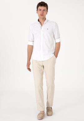 Erkek Beyaz Uzun Kollu Gömlek - 50300200005