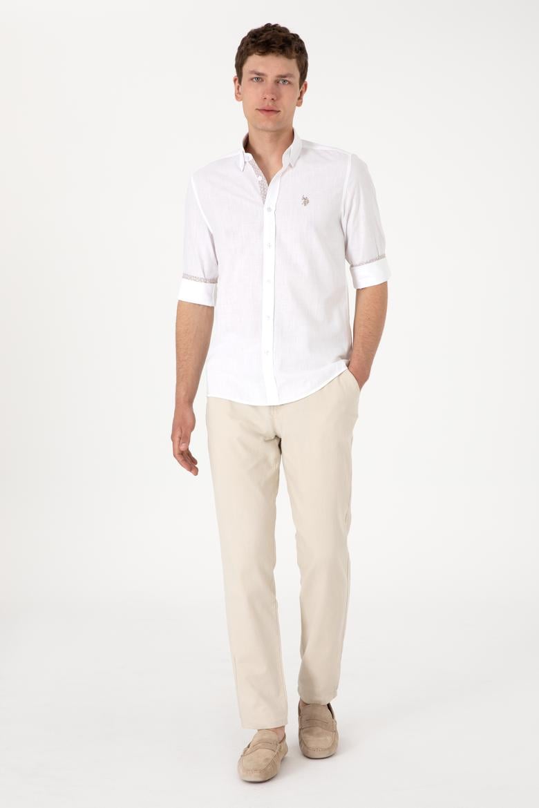 Erkek Beyaz Uzun Kollu Gömlek - 50300200005