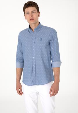 Erkek Mavi Uzun Kollu Gömlek - 50300515005