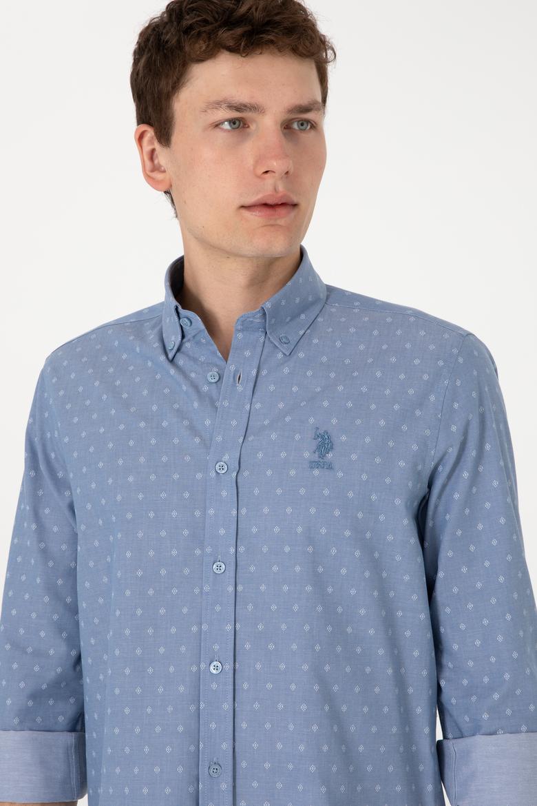 Erkek Mavi Uzun Kollu Gömlek - 50300515005