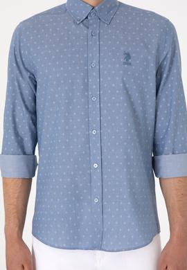 Erkek Mavi Uzun Kollu Gömlek - 50300515005