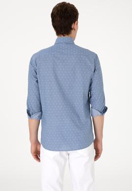 Erkek Mavi Uzun Kollu Gömlek - 50300515005