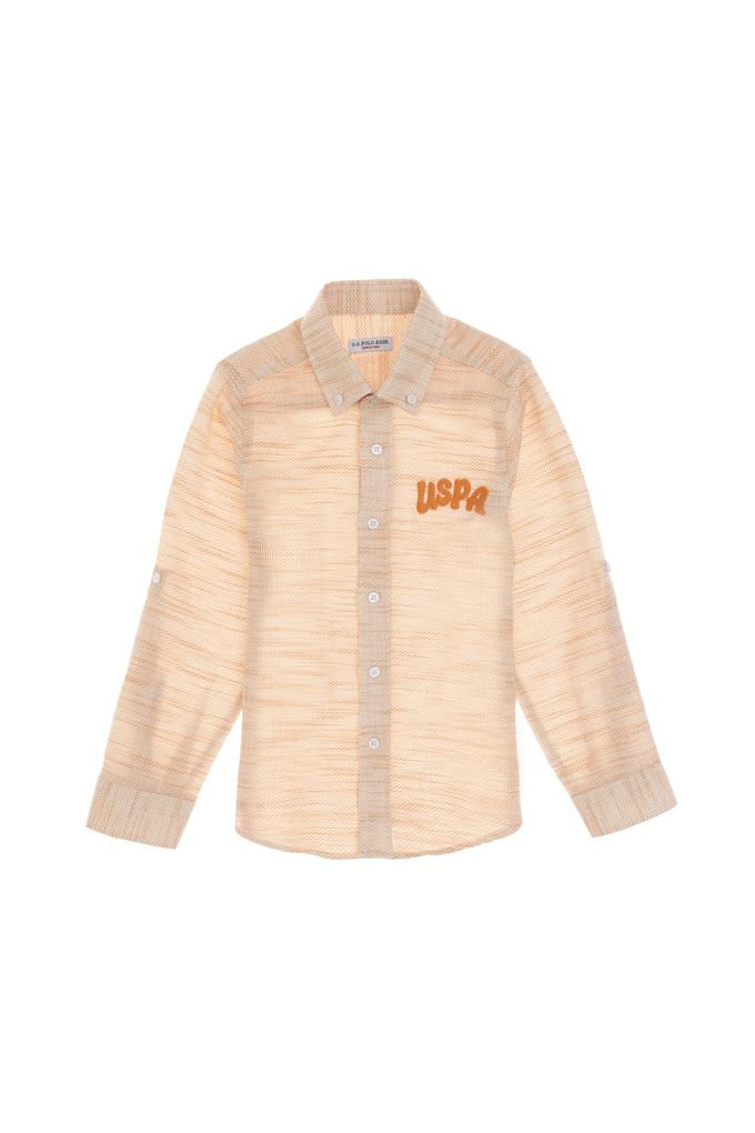 Erkek Çocuk Sarı Uzun Kollu Gömlek