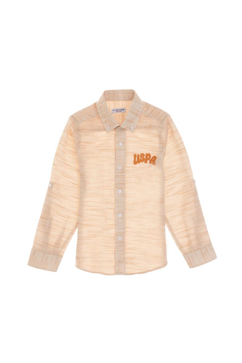 Erkek Çocuk Sarı Uzun Kollu Gömlek