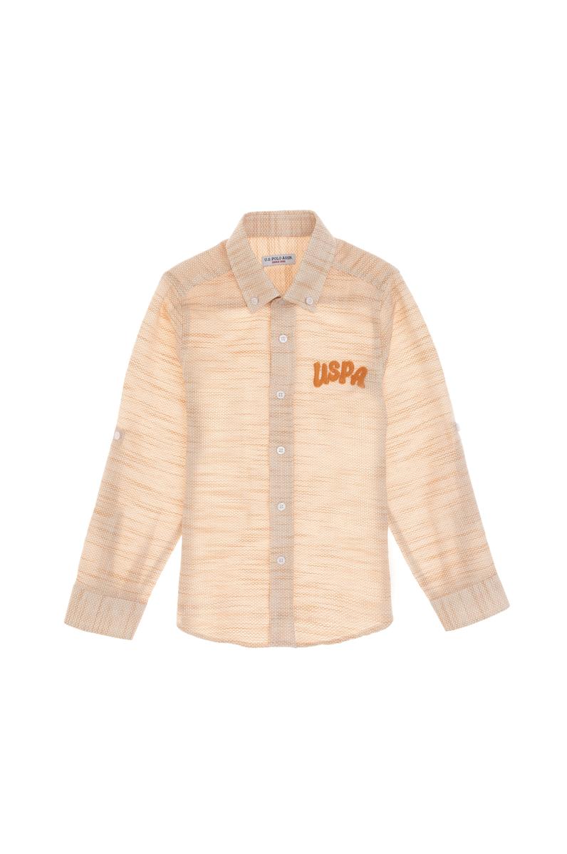 Erkek Çocuk Sarı Uzun Kollu Gömlek