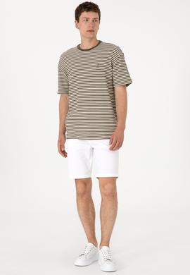 Erkek Beyaz Dokuma Şort - 50299172012