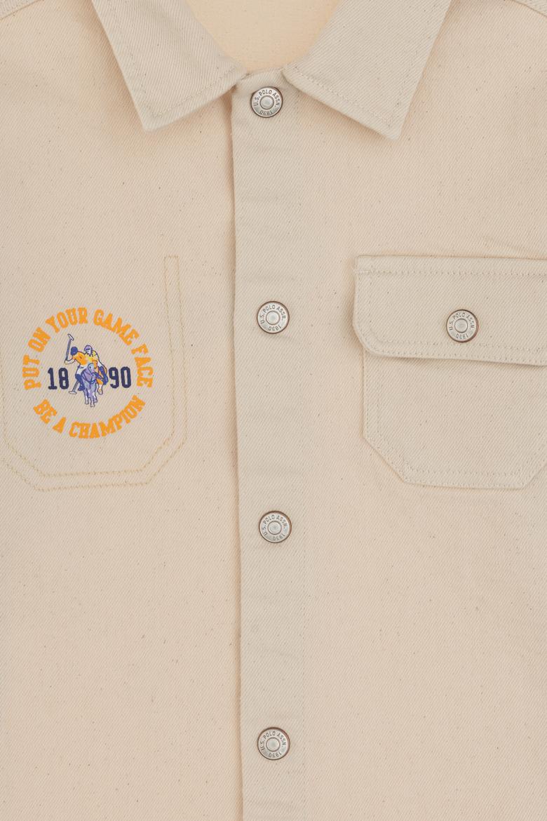 Erkek Çocuk Krem Uzun Kollu Gömlek - 50300403006