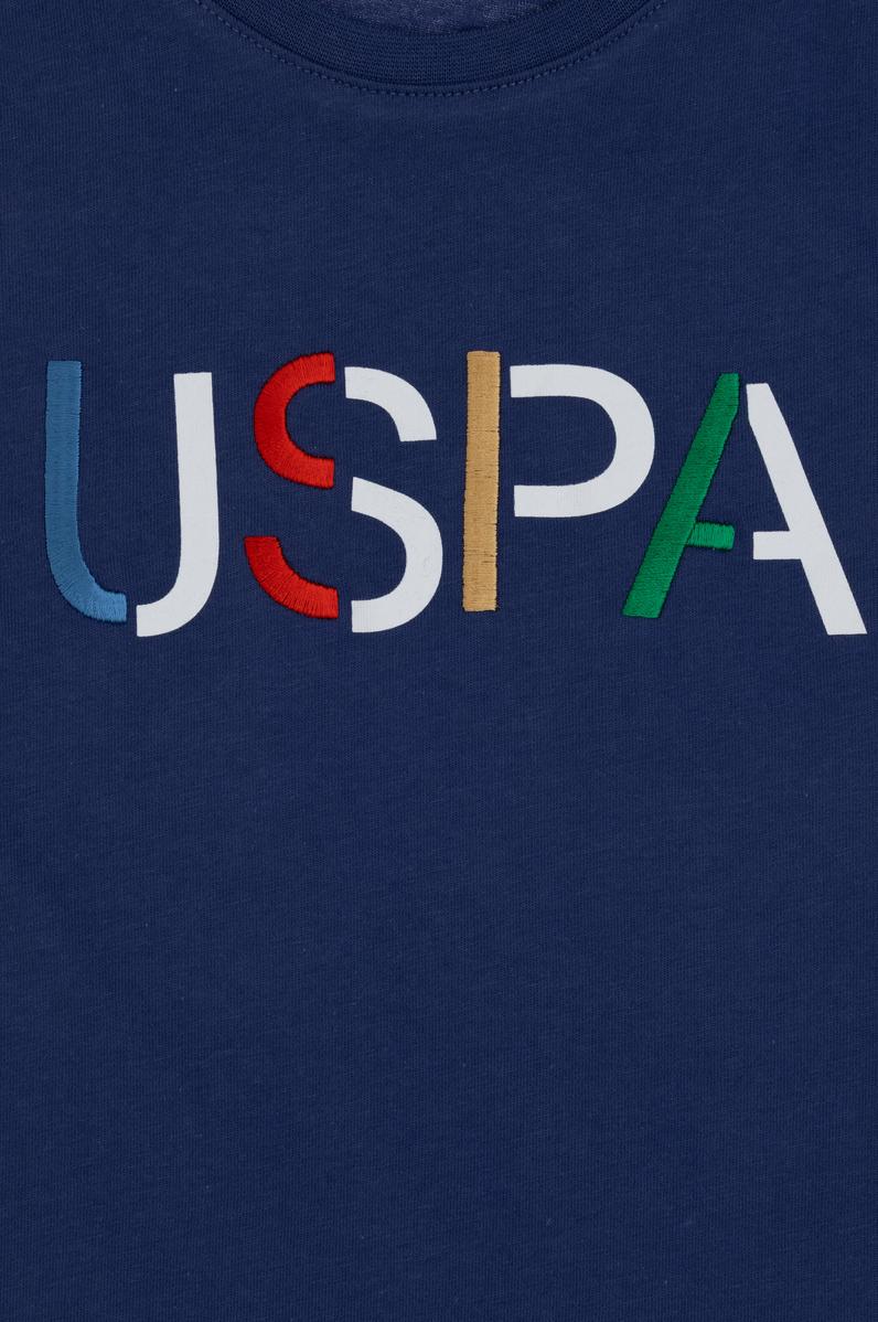 Erkek Çocuk Açık Lacivert Bisiklet Yaka Tişört