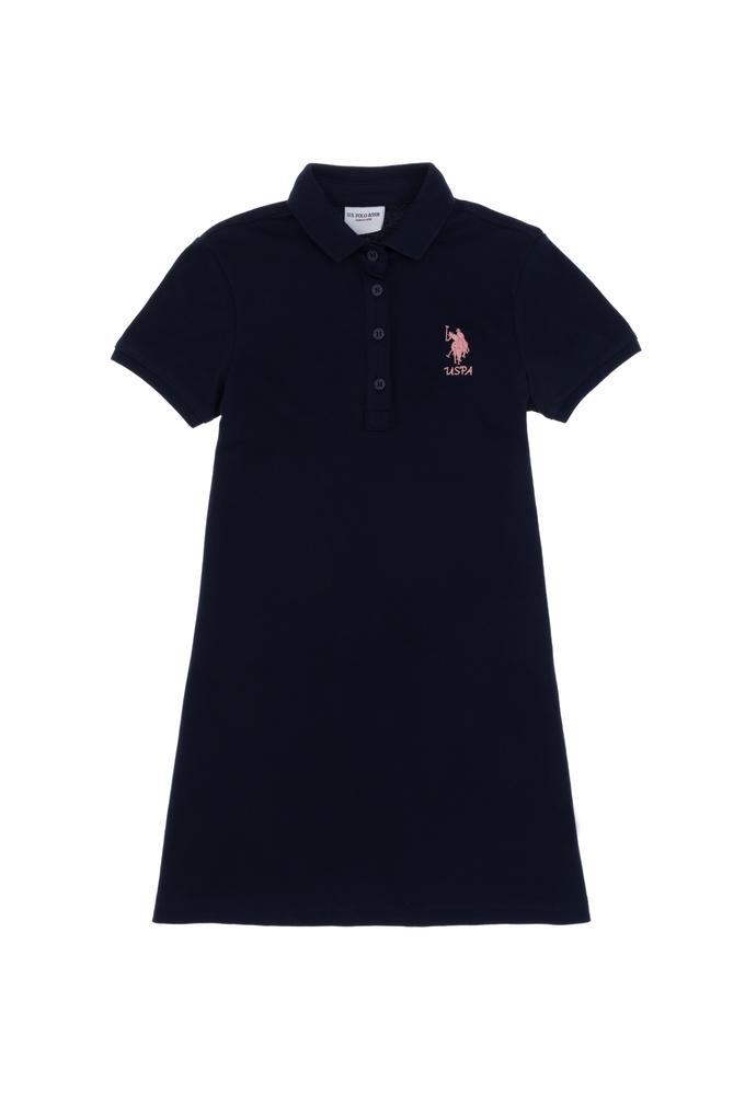 Kız Çocuk Lacivert Örme Elbise