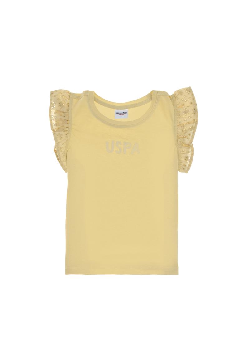 Kız Çocuk Açık Haki Tişört