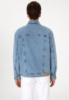 Erkek Açık Mavi Jean Gömlek - 50304319003
