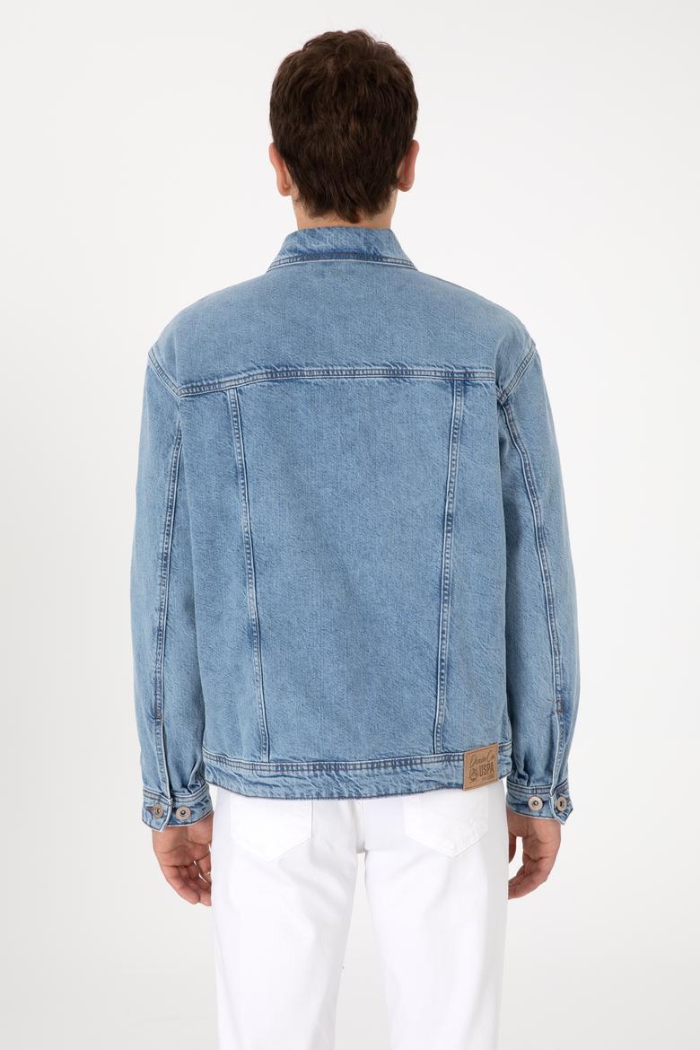 Erkek Açık Mavi Jean Gömlek - 50304319003