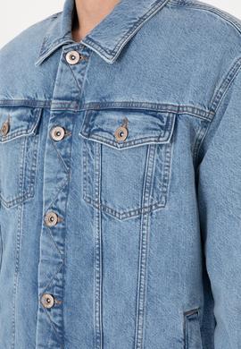 Erkek Açık Mavi Jean Gömlek - 50304319003