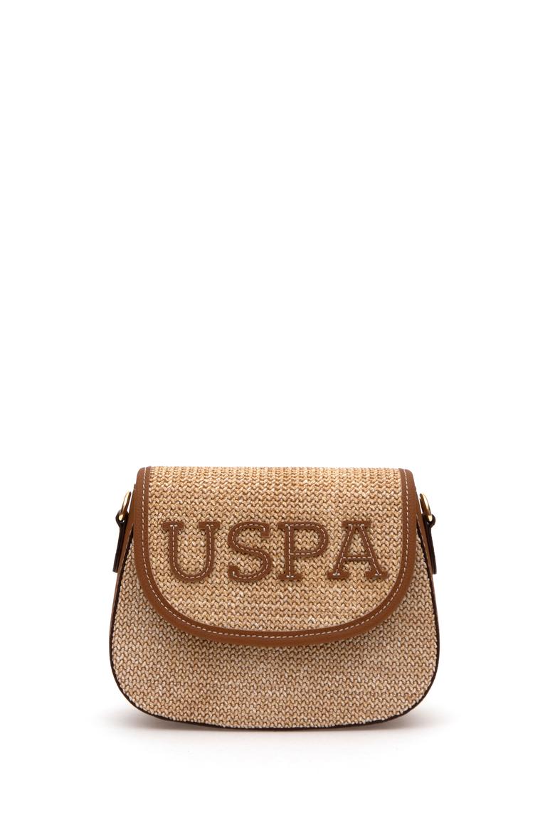 Kadın Bej Hasır Çapraz Çanta