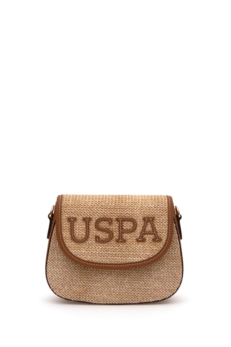 Kadın Bej Hasır Çapraz Çanta