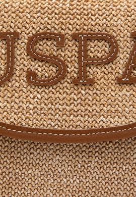 Kadın Bej Hasır Çapraz Çanta - 50304995001