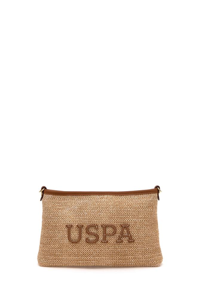 Kadın Bej Çıkarılabilir Askılı Hasır El Çantası