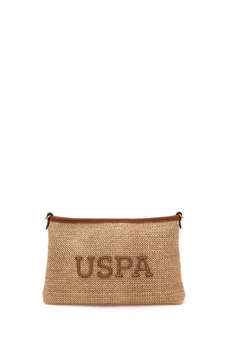 Kadın Bej Çıkarılabilir Askılı Hasır El Çantası