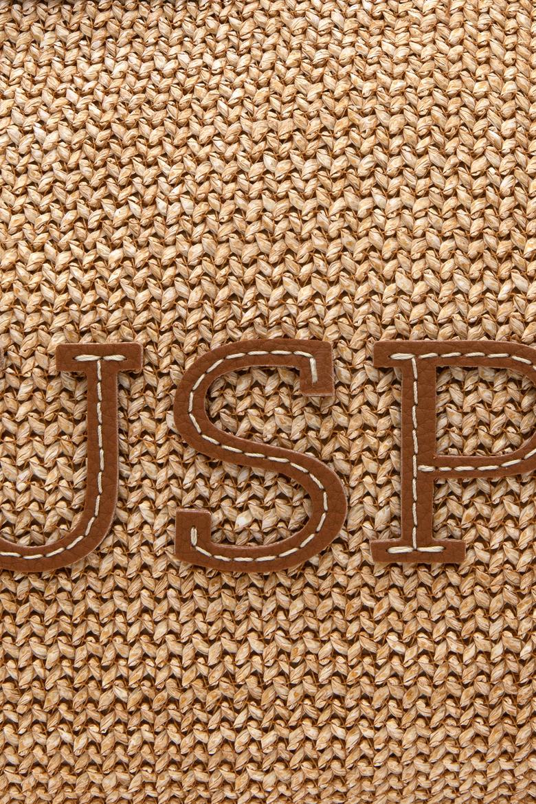 Kadın Bej Çıkarılabilir Askılı Hasır El Çantası - 50307117001