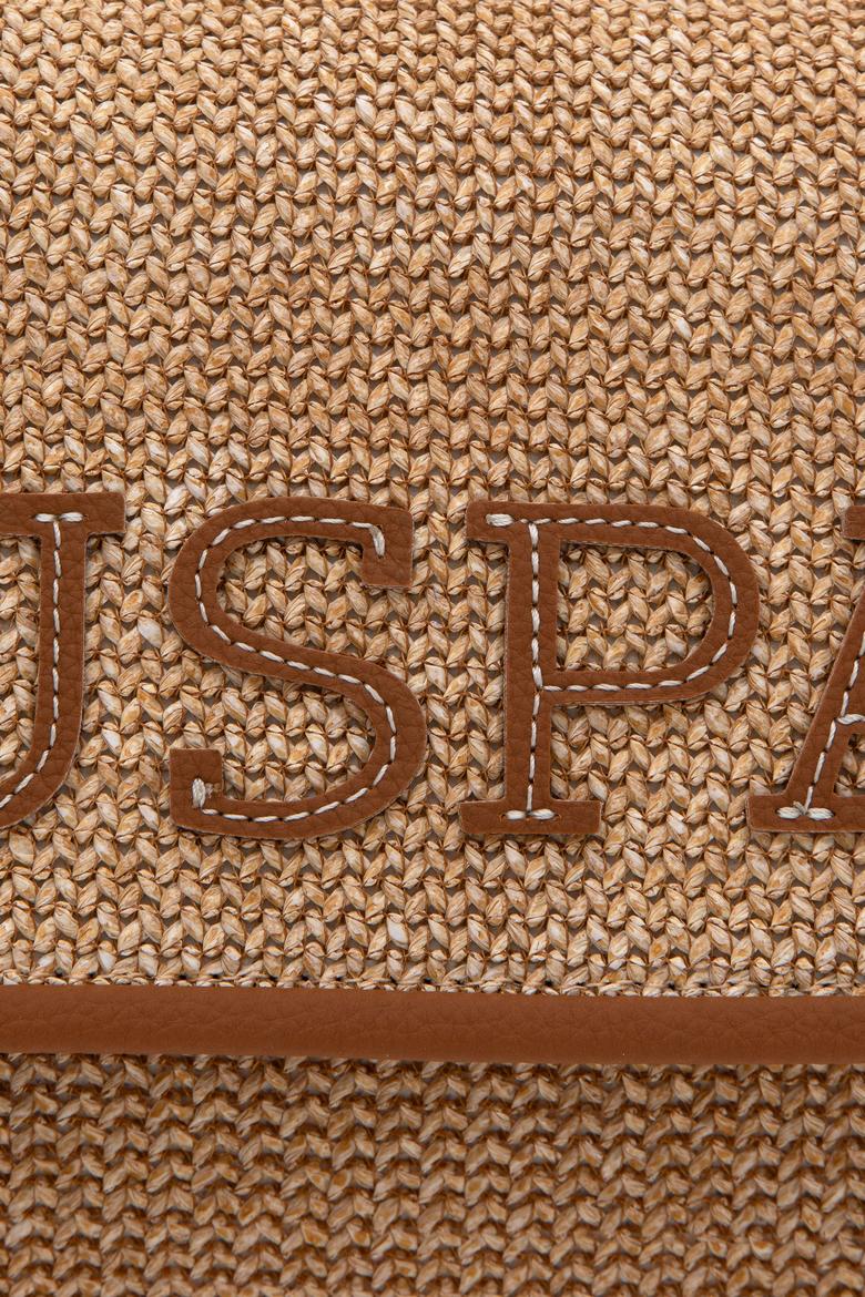 Kadın Bej Hasır Çapraz Çanta - 50307118001