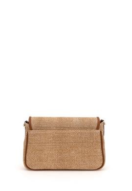 Kadın Bej Hasır Çapraz Çanta - 50307118001