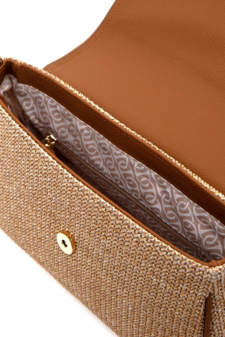 Kadın Bej Hasır Çapraz Çanta - 50307118001