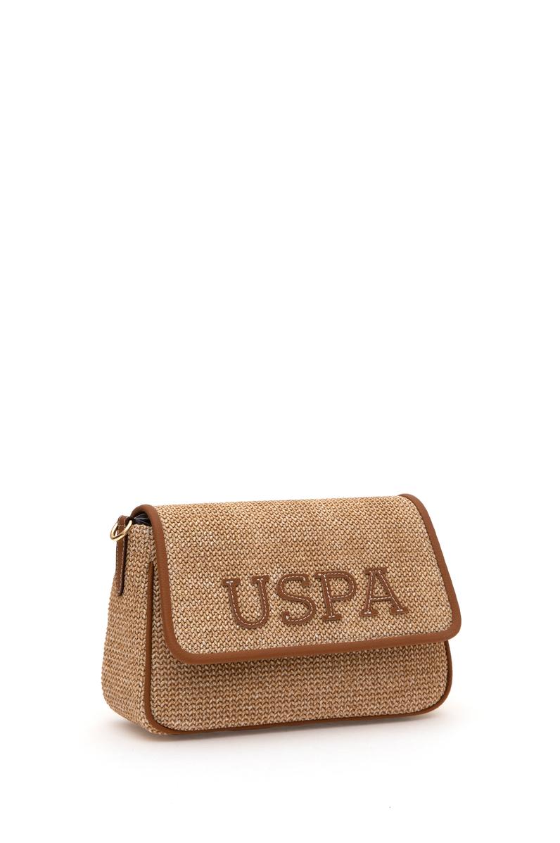 Kadın Bej Hasır Çapraz Çanta