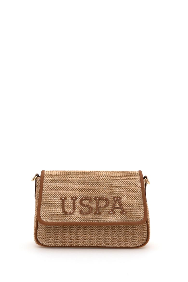 Kadın Bej Hasır Çapraz Çanta