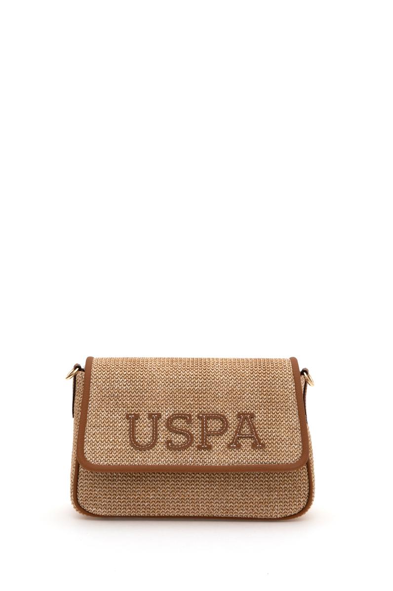 Kadın Bej Hasır Çapraz Çanta