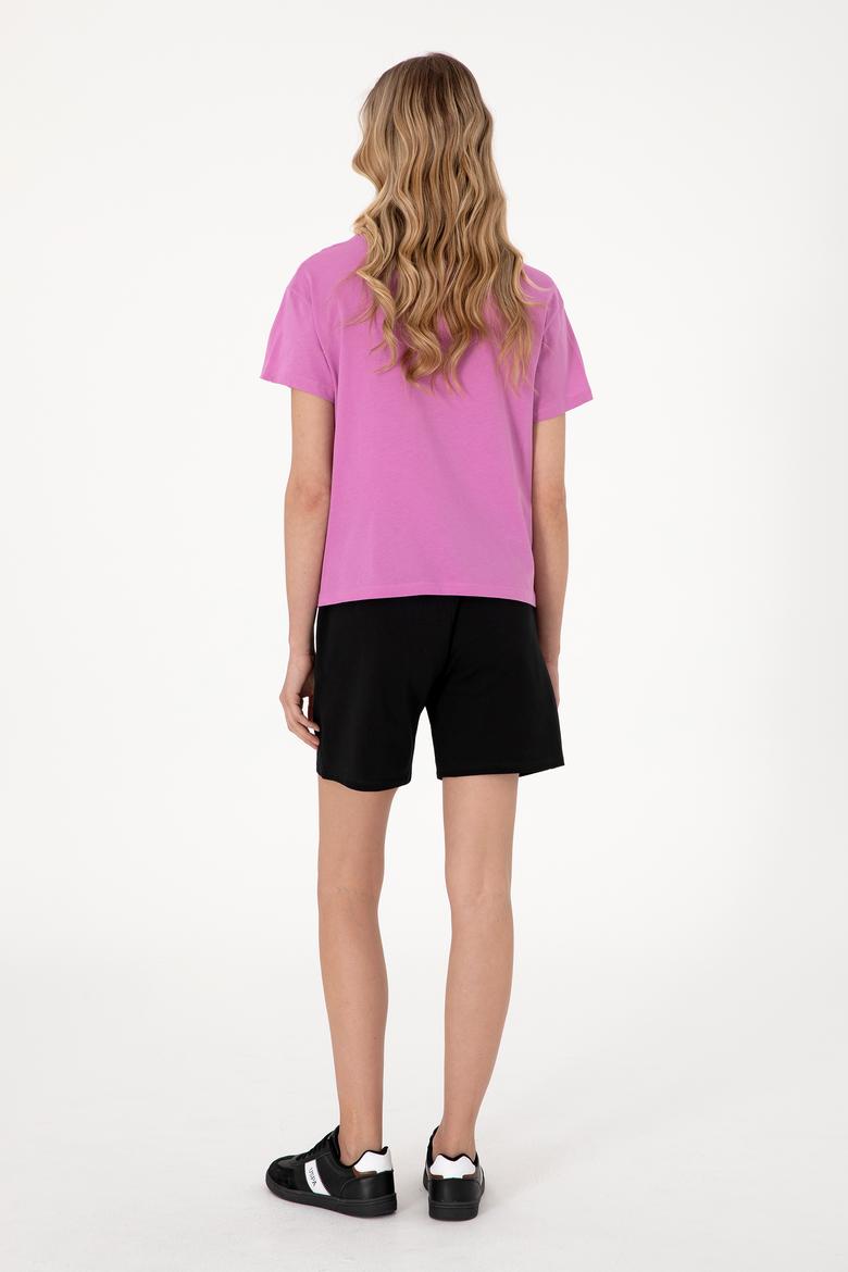 Kadın Siyah Örme Şort - 50305755040