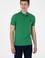 Erkek Slim Fit Polo Yaka Yeşil Basic Tişört