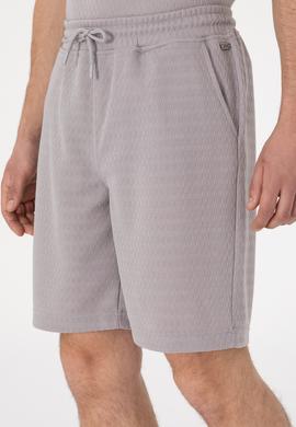 Erkek Koyu Gri Örme Şort - 50308794030
