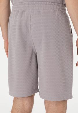 Erkek Koyu Gri Örme Şort - 50308794030