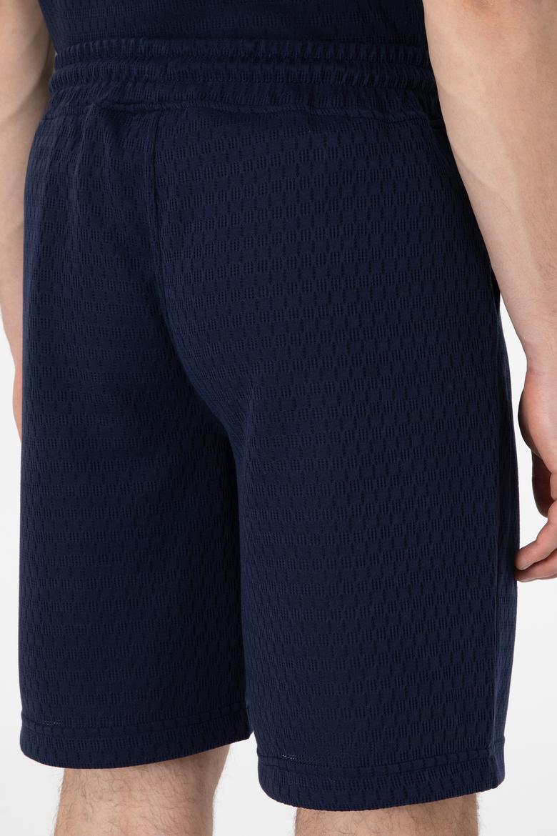 Erkek Lacivert Örme Şort - 50308794007