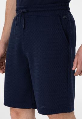 Erkek Lacivert Örme Şort - 50308794007