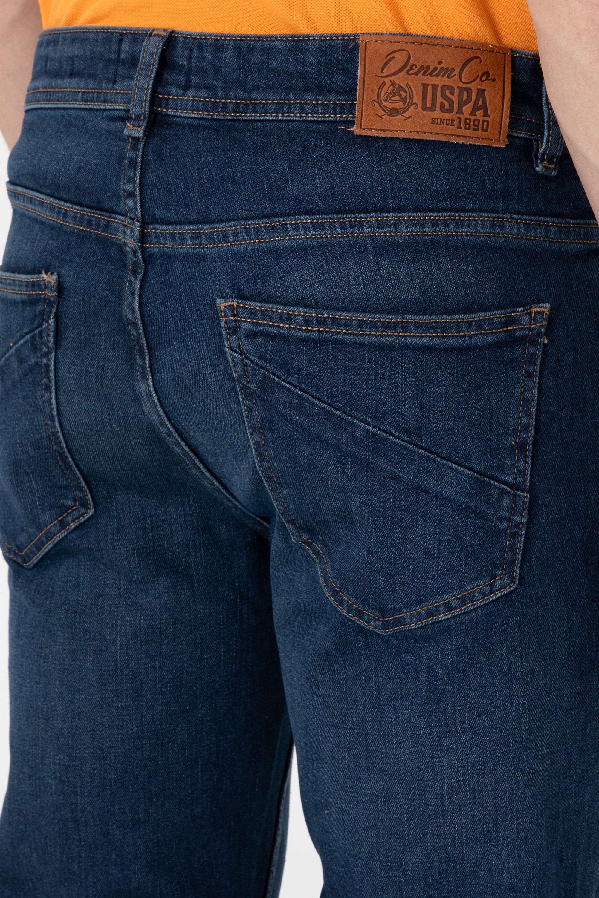 Erkek Mavi Slim Fit Jean Pantolon - Image 6