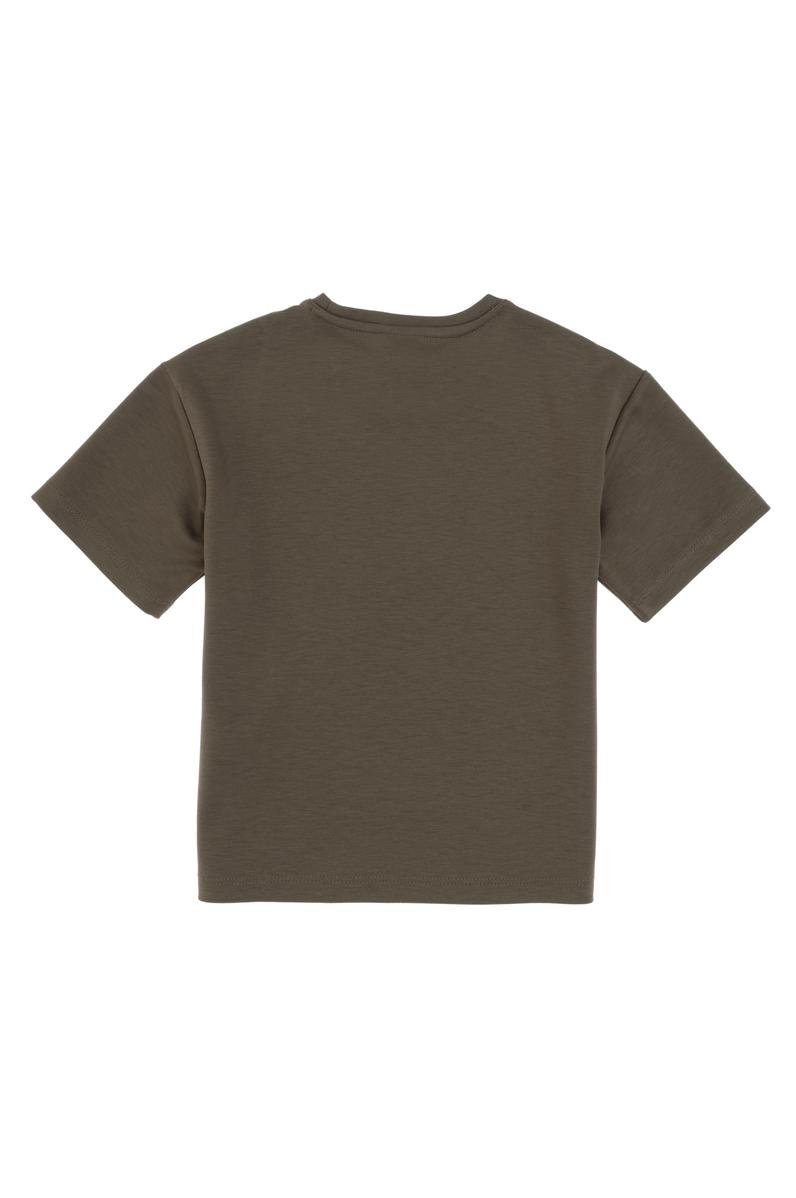 Erkek Çocuk Vizon Comfort Bisiklet Yaka Tişört