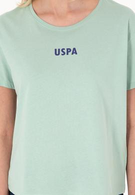 Kadın Su Yeşili Bisiklet Yaka Tişört - 50305824052